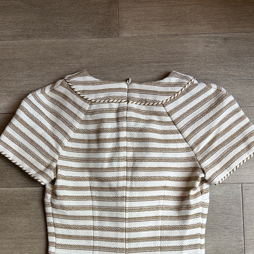 Zimmerman Lace-Up Striped Cotton-Blend Mini Dress - Picture 8 of 8